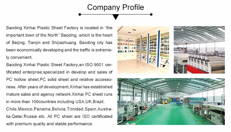Light weight 1mm 2mm plastic transparent roofing polycarbonate / PC corrugated sheet