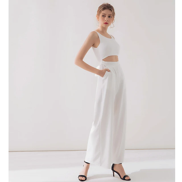 white jumpsuit cut out