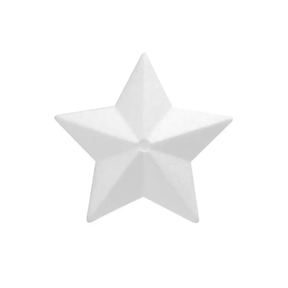 Smooth Wholesale Virgin EPS Polystyrene Figure Shape Star 6cm Foam Ornaments Diy Styrofoam Craft Party Decoration
