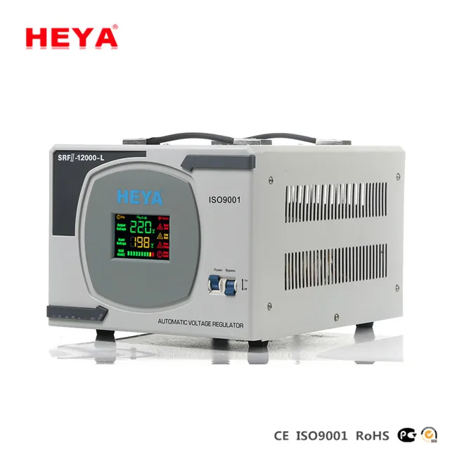 Relay Type Lcd Display 80-260V Input 10kva Stabilizer Single Phase 5000 Watt AC Automatic Voltage Regulator