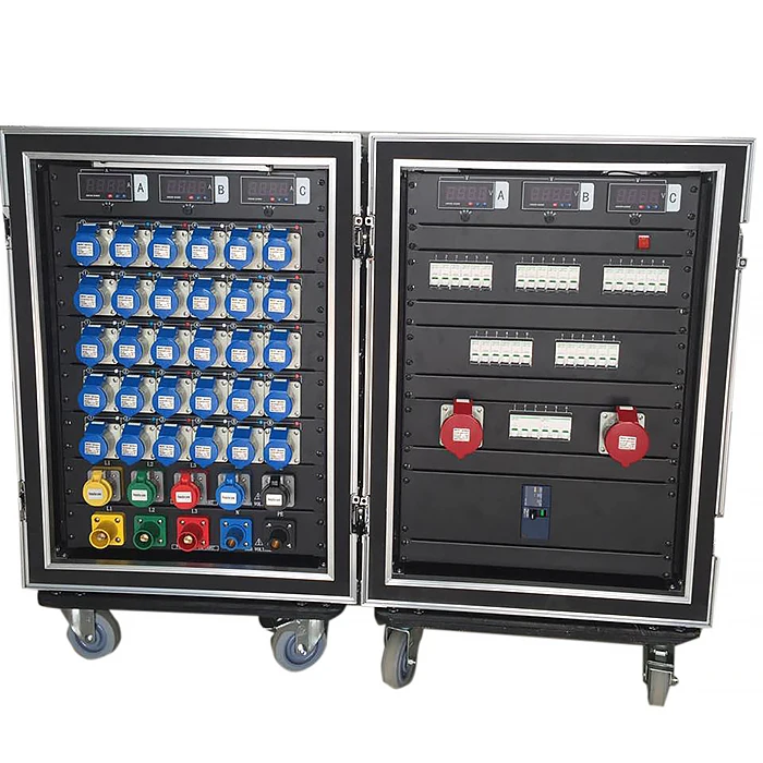3 Phase 63amp Input Panel Distribution 12 Channels Power Extension Box ...