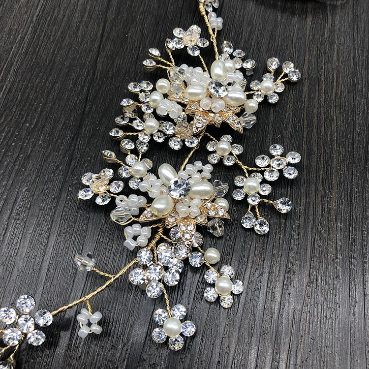 SHSS2024 горячая Распродажа золотого и серебряного цвета свадебные аксессуары для волос, ювелирные изделия, свадебные повязки на голову