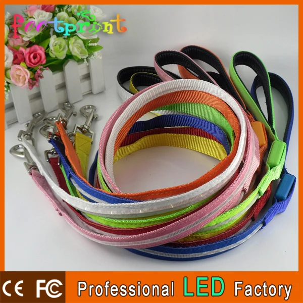 2013 высокое качество освещенные из светодиодов поводок собаки безопасности светящиеся собака полоса
