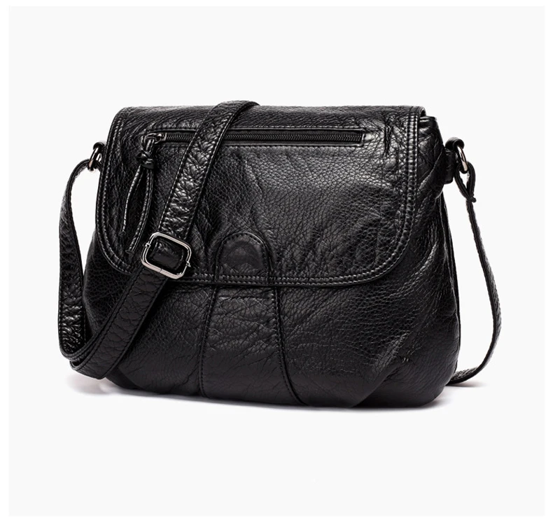 Black Small Women Messenger Bag Soft Washed Pu Leather Crossbody Bag Female  Handbag Purses - Buy Black Small Women Messenger Bag,Soft Washed Pu Leather  Crossbody Bag,Female Handbag Purses Product on Alibaba.com