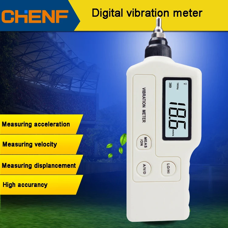 Portable Handheld Digital Vibration Meter CF-63A China Machines with LCD Display 1-Year Warranty