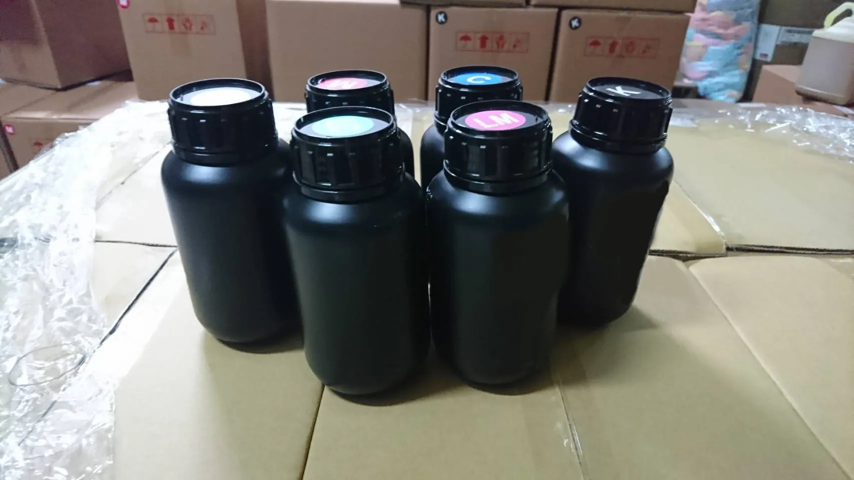 High Adhesive LED-UV Ink for Apex Automatic Flatbed Printer with DX5 Print 3D Phone Case