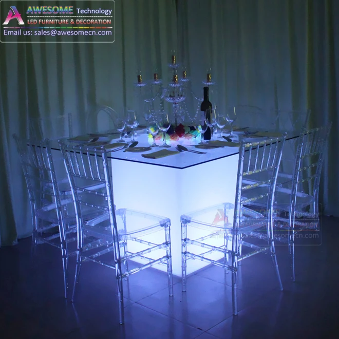 
Светящийся светодиодный стол для событий, свадеб, гостиниц, банкетов 