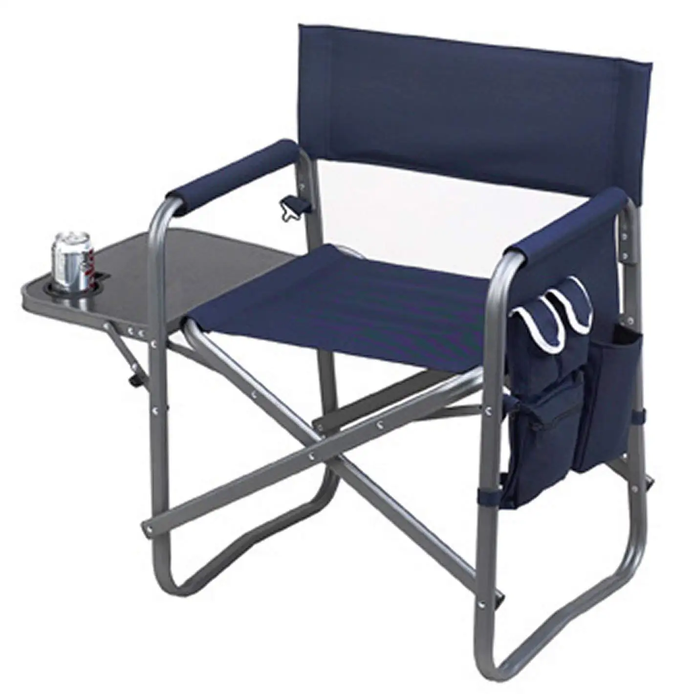 раскладной стул со спинкой и столиком
