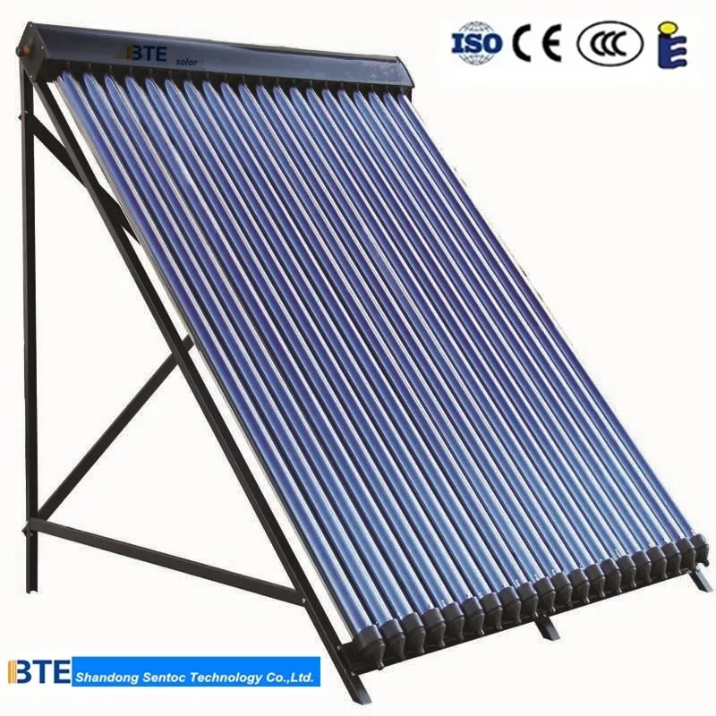 U Pipe Heat Pipe Solar Collector with Evacuated Tubes
