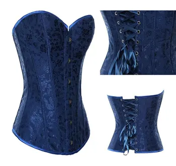 Wholesale Factory Price women Ladies Black Overbust steel boned corset