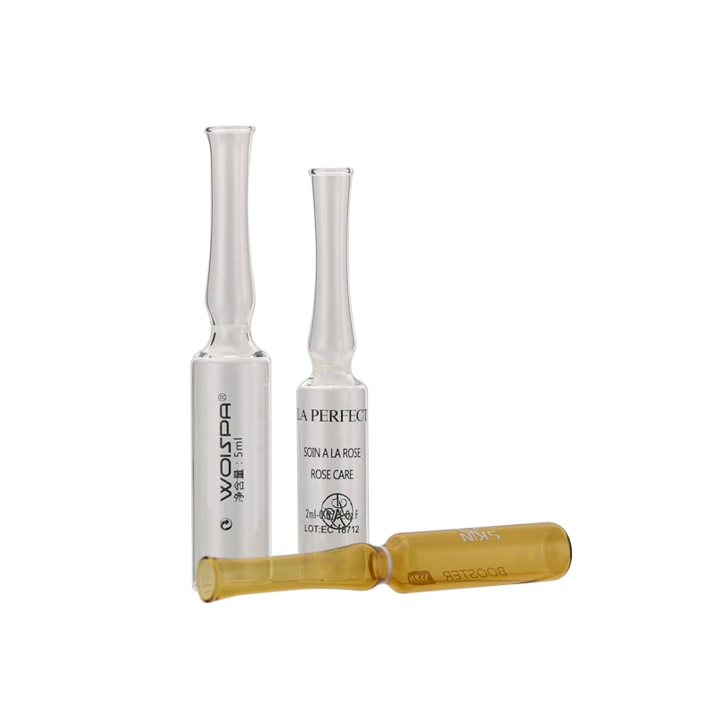 1ml 2ml 5ml 6ml 10ml Empty Mini Ampoule Low Borosilicate Pharmaceutical Cosmetic Skin Care Clear Glass Ampoule Bottle