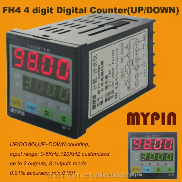 Цифровой счетчик 4/6 цифр (PNP/NPN), счетчик отсчета/вверх, цифровой счетчик