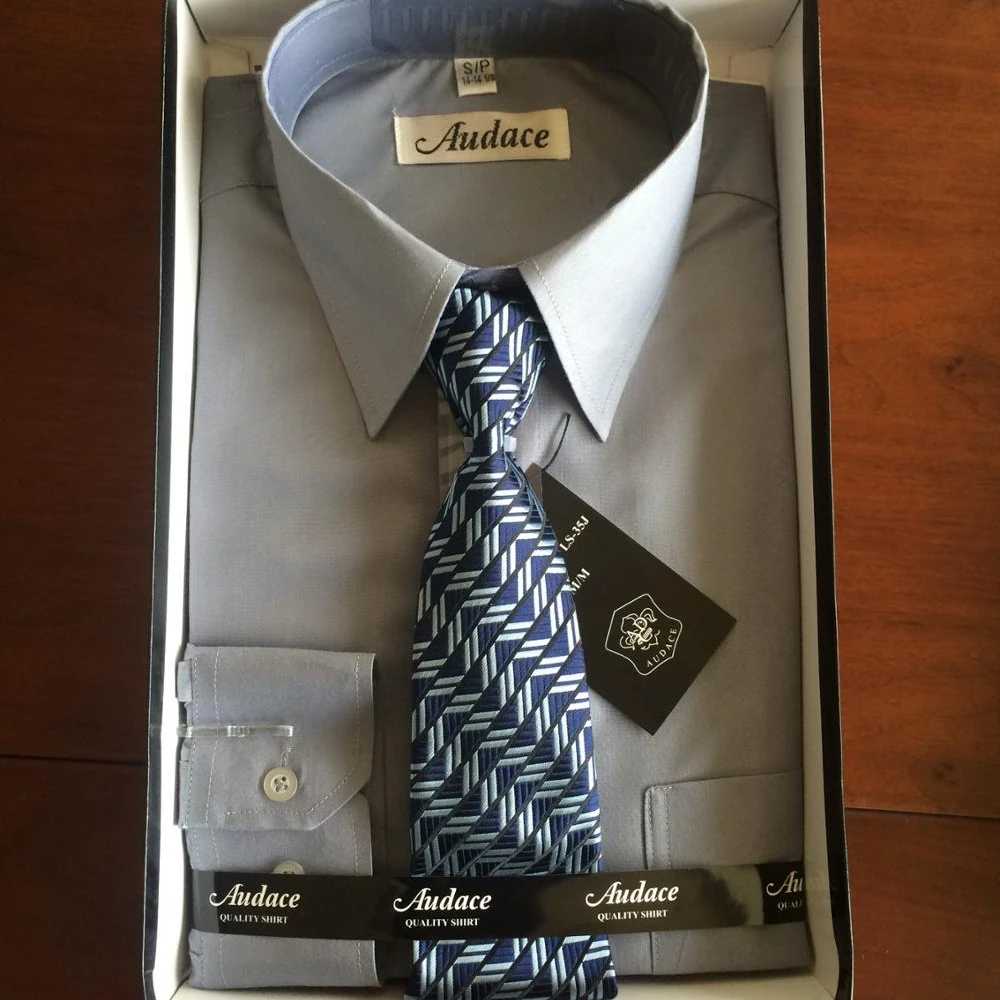Window Box Packing Men's Shirt With Tie 