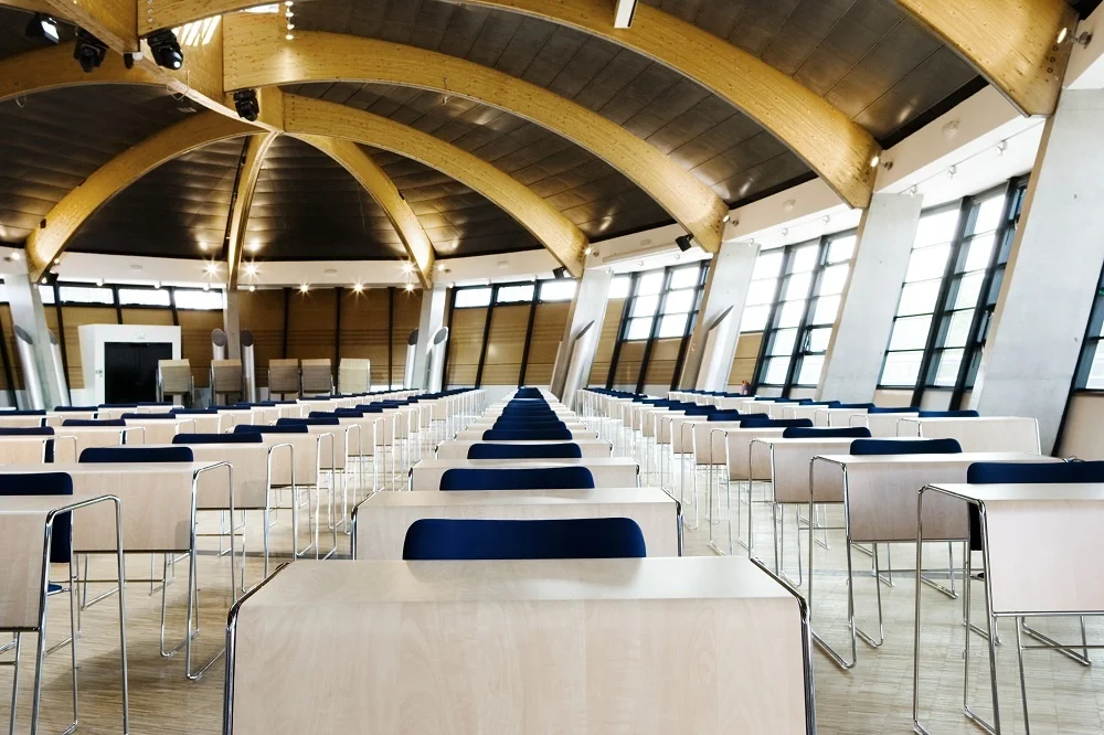 Metal Frame Tutor Single Table for Exam Stacking Table Training Table