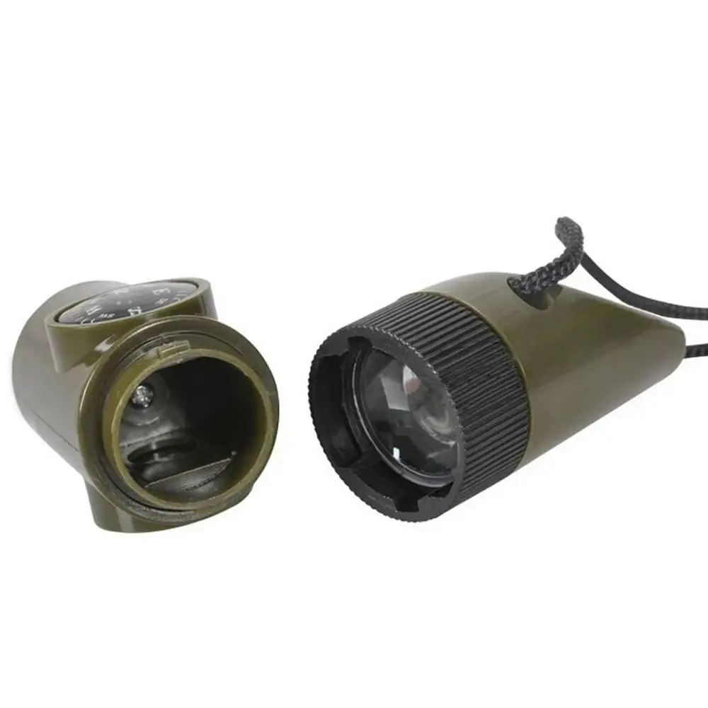 Fischio D'emergenza Multifunzionale 7 In 1 Echo Verde Militare