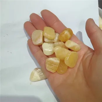 Polished Topaz Tumbled Stone Healing Gemstones Yellow Jade Gravel