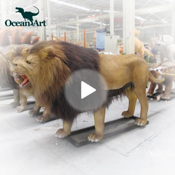 animal park Simulation Animal animatronic Life size Lion for sale