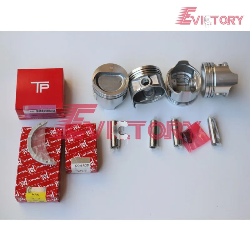 Engine Overhaul Rebuild Kit 5K Piston and Ring Gasket Bearing Kit  for Toyota Forklift Parts