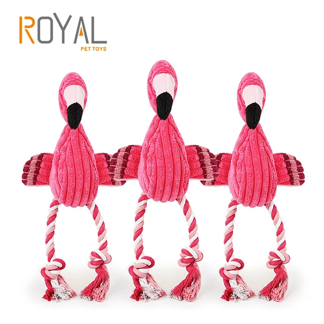 Mascota Perro juguetes chirriantes masticar Flamingo 