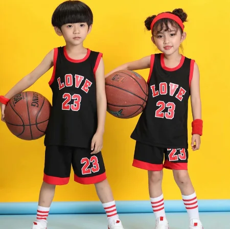 Toddler Boys Girl Summer Sport Outfits Basketball Jersey Clothes