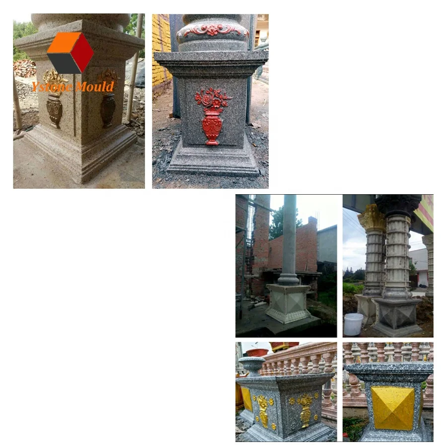 Stampi Per Recinzione In Calcestruzzo Di Plastica Stampo Per Balaustra In Calcestruzzo Decorativo Romano Stampi Per Colonne In Calcestruzzo Stampo Per Pilastri - Foto 2