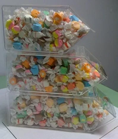 Wholesale Stackable Clear Acrylic Candy Bins with Scoop