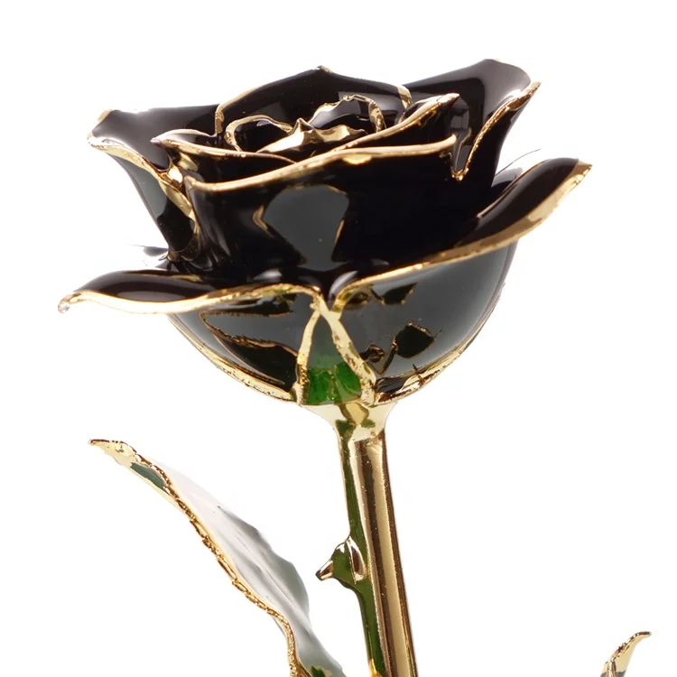 Source Golden rose Beautiful Gold Black Rose Flowers Wedding Decoration black  rose For selling Gifts on m.