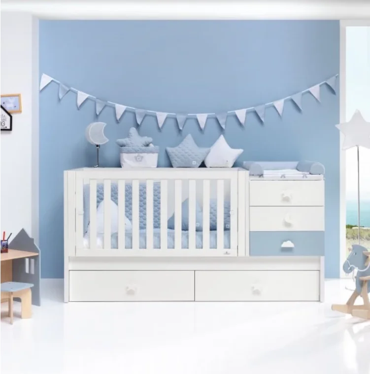 baby cot with change table