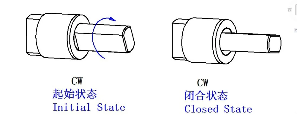Soft Closing Rotary Damper for Toilet Seat Lid EBO-001