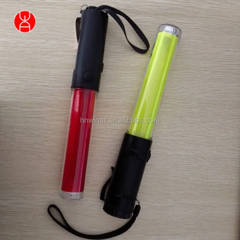 Aircraft Marshalling Wands LED Attention-getting LED Traffic Conduct Baton Traffic Signal Light Wand