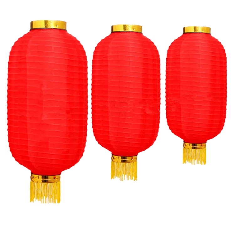 人気メーカー・ブランド Traditional Chinese New Year Red Hanging Nylon Fabric Lantern トランプ