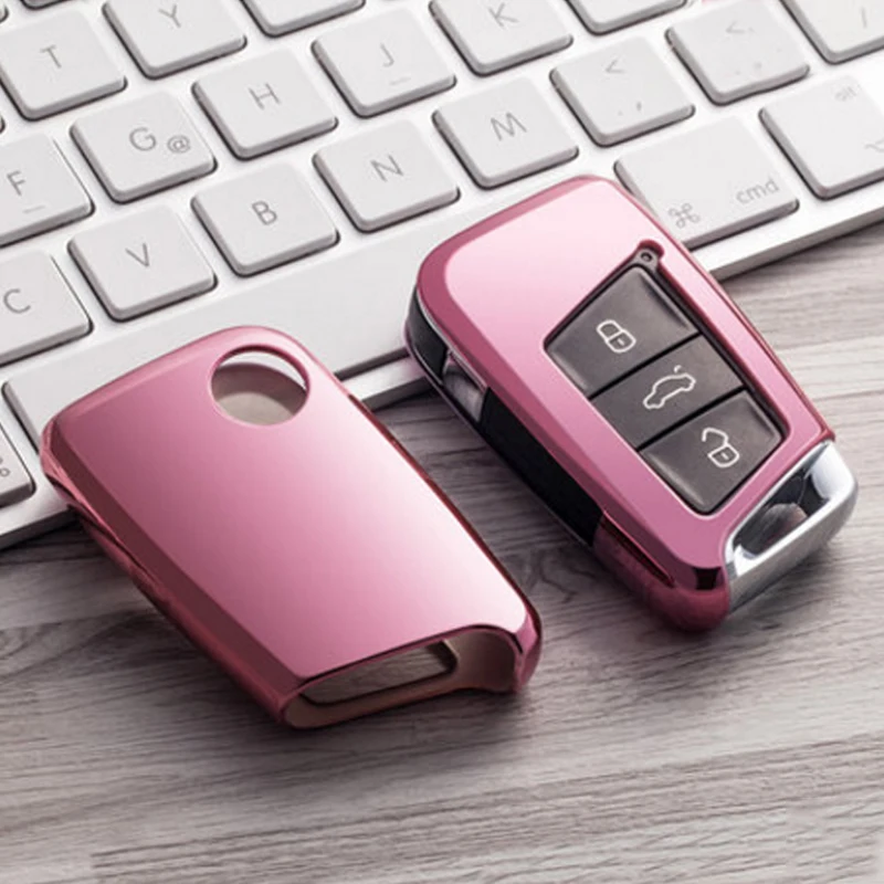 Умный Автомобильный ключ Volkswagen из ТПУ экологически чистый нетоксичный Чехол для автомобильного ключа для VW new magotan 2018 passat19 CC Wei LAN B8