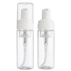 New empty cosmetic facial cleanser 30ml 50ml 100ml 150ml 200ml clear white amber black PET plastic mousse foam pump bottle
