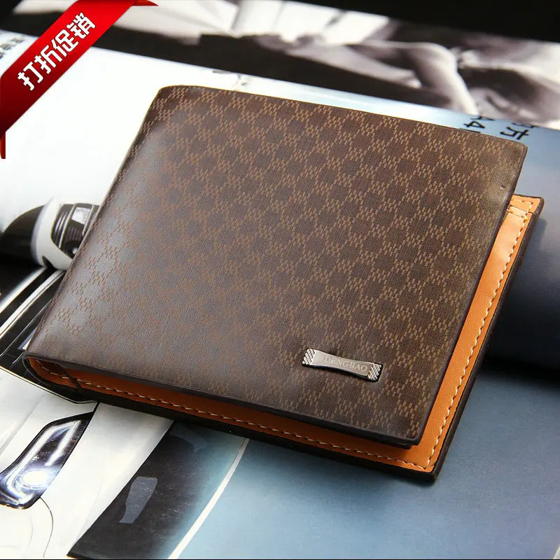 New Fashion Men's Wallets Casual Pu Leather Man Purse Classic