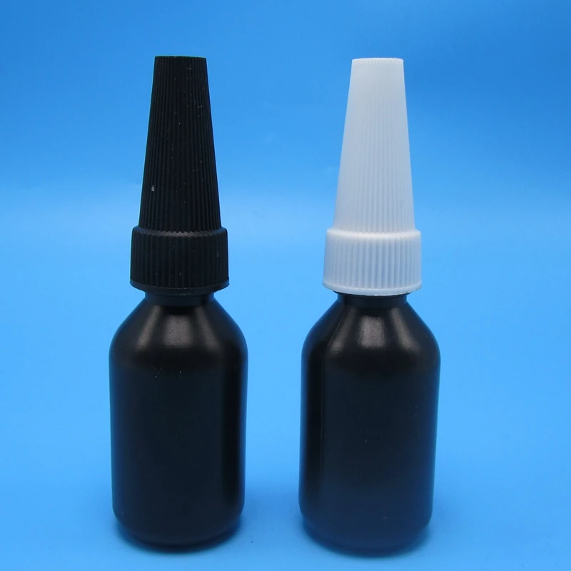 Black Empty 10ml 50ml 250ml Glue Container for Uv Adhesive