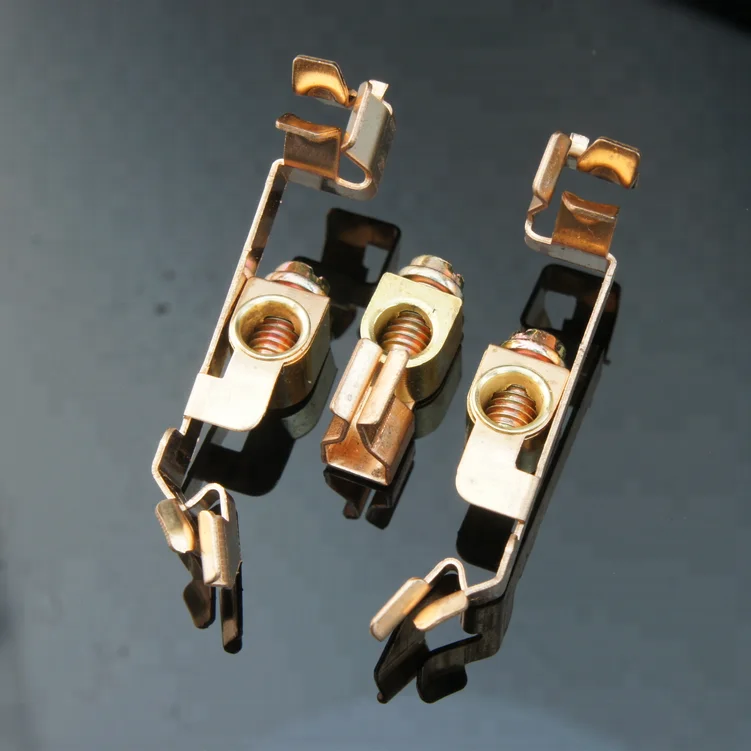 PCB mount AC power Brass socket metal parts