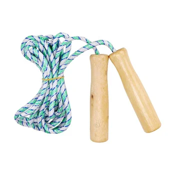wooden jump rope kids speed`fitness calorie skipping rope for