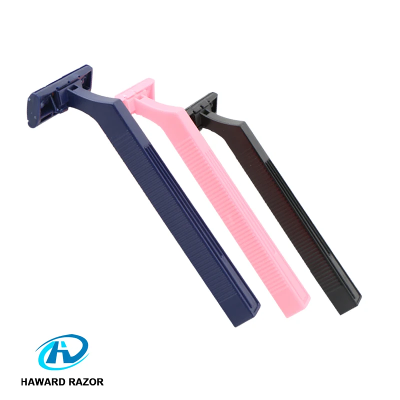 Private Label Plastic Handle One Time Disposable razor for Hotel Use razor