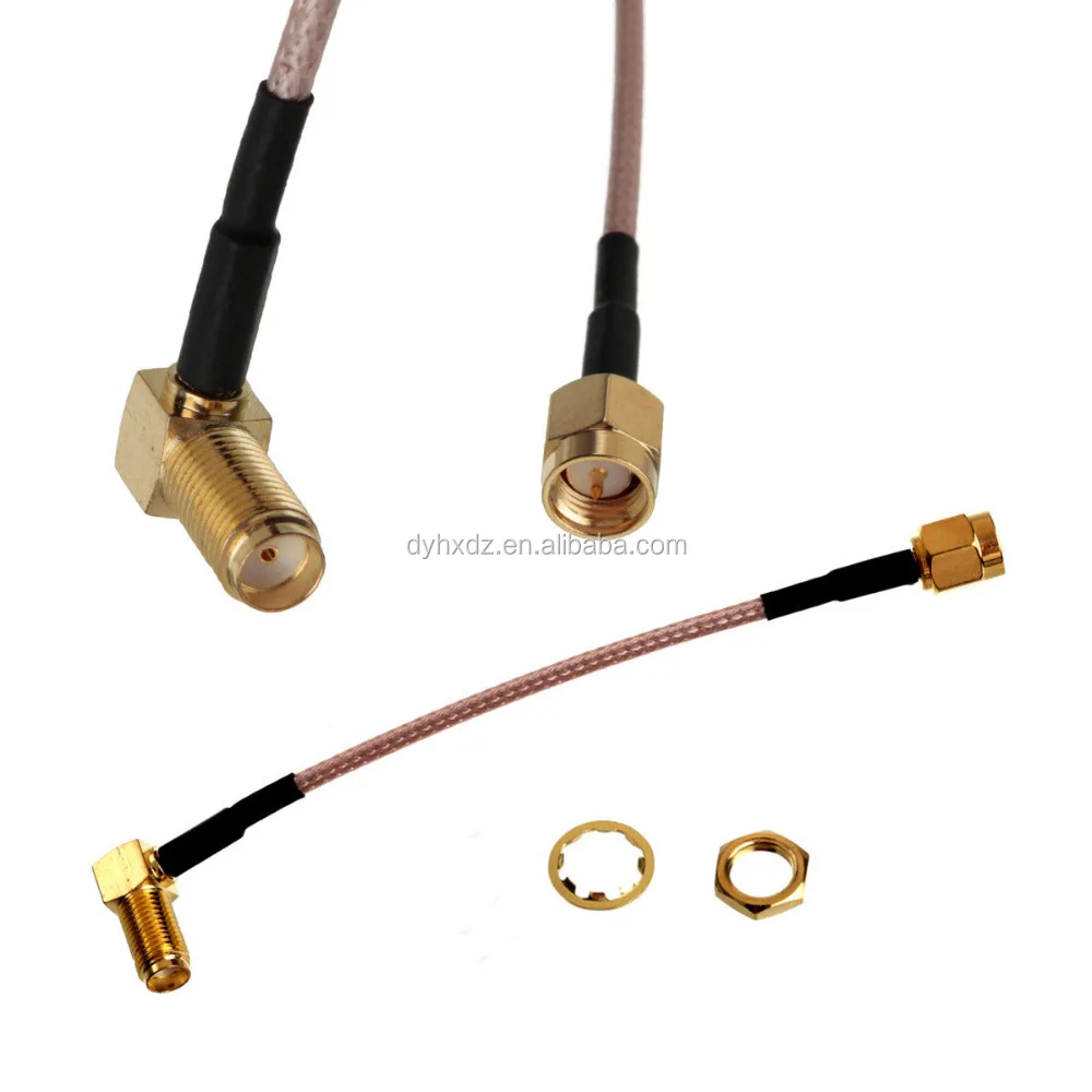 10CM SMA Cable Assembly SMA Male to SMA Female Pigtail Cable RG316 Coaxial Cable with Copper Conductor and PTFE Insulation