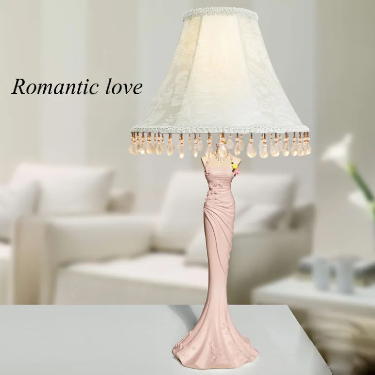 modern led a table lamp resin desk lamp chandelier shop hotel decor lightings home Luxury wedding lamp bedside living ind0or