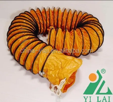PVC Negative Pressure Flexible Duct for Portable Fan/ Large Diameter Pvc Flexible Ducting