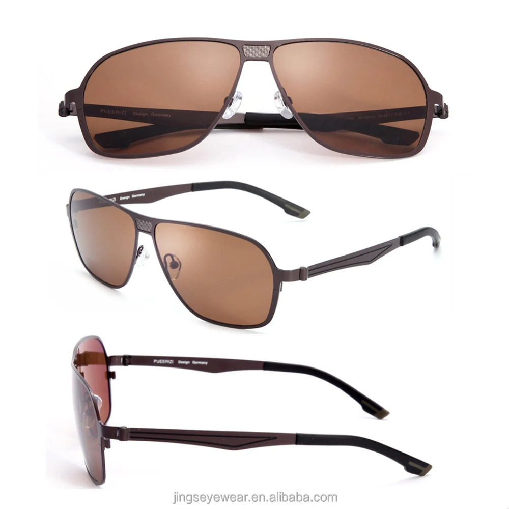 China Custom 2024 Titanium Sunglass Men Polarized Sunglasses
