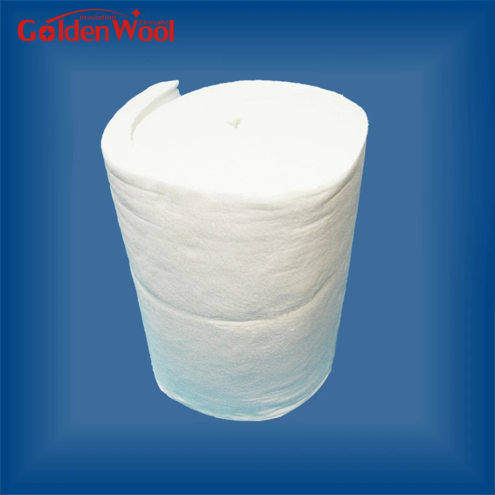 Ceramic Wool Blanket 128 Density for Steam Pipe Insulation