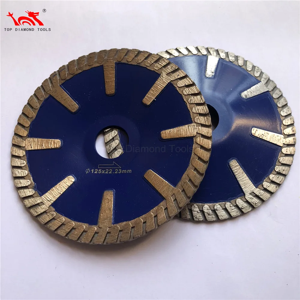 Диаметр 5 дюймов турбо алмаз контур пильное полотно с портом «мама» диск для изгибами совершает резку по гранит