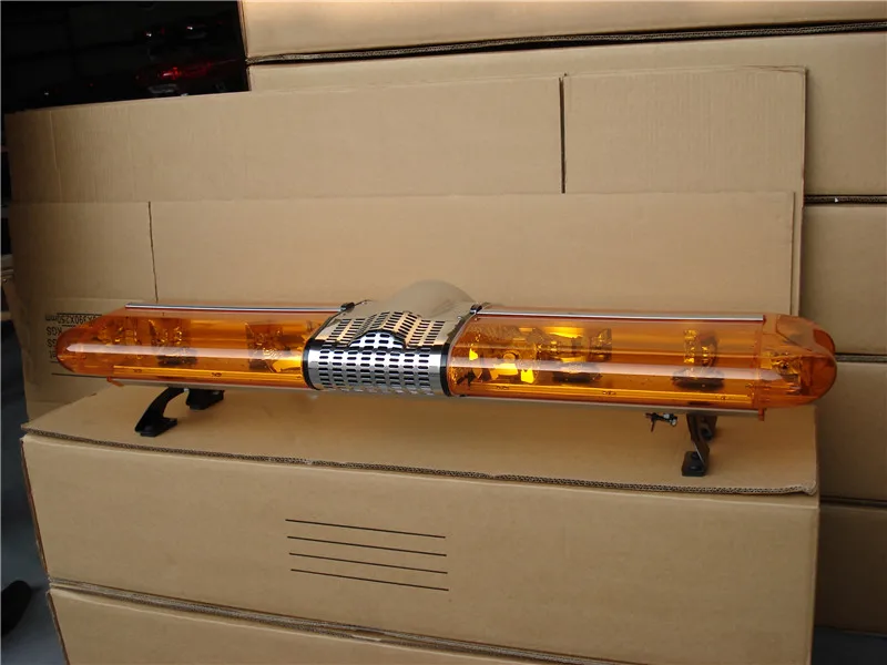 Red Blue Halogen Rotating Warning Light Bar With W Siren And Speaker