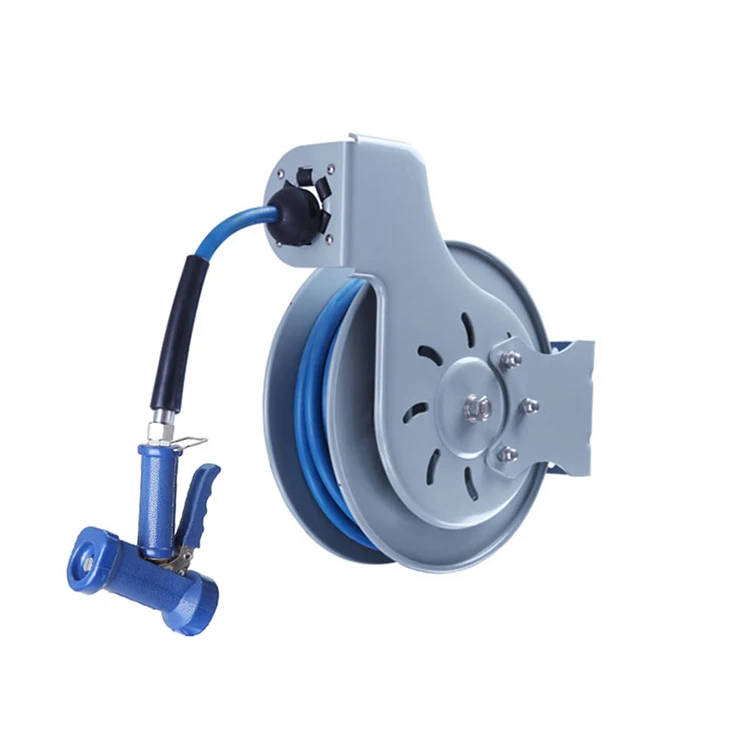 Pds Open Epoxy Coated Steel Hose Reel Front Trigger Water Gun Kitchen ...