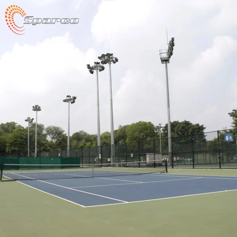 Sparco Wholesale Stainless Steel Single Arm Tapered Sport Lighting Pole