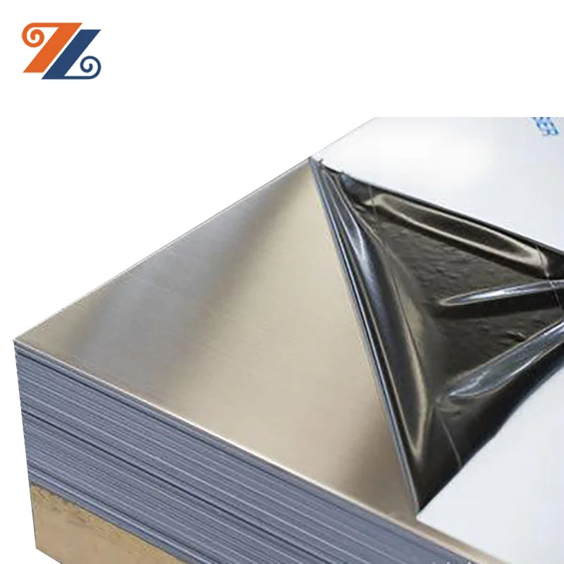 Alloy 430 Mirror Stainless Steel Sheet w/PVC 1 Side 24g x 24" x 48" 