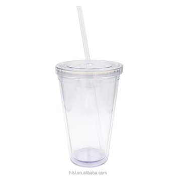 Plastic Tumbler Cup With Straw And Lid,pp Plastic Type And Plastic 