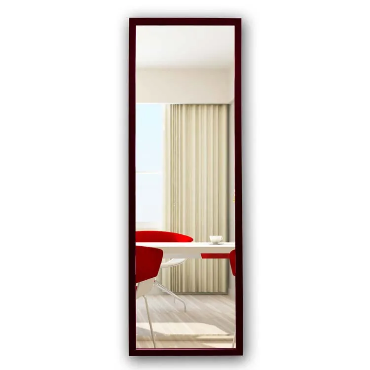Factory Sale Hote Project Plastic Framed Over Door Mirror Black Full Length Dressing Mirror Over the Door Mirror